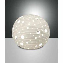 Luminaires Fabas Luce Lampe de table Fabas Luce Corvara Blanc, 1 lumière* Lampes À Poser