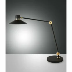 Luminaires Fabas Luce Lampe de table Fabas Luce Panarea LED Noir, 1 lumière* Éclairage Led