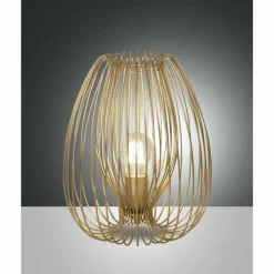 Lampes Dorées-Luminaires Fabas Luce Lampe de table Fabas Luce Camp Or, 1 lumière