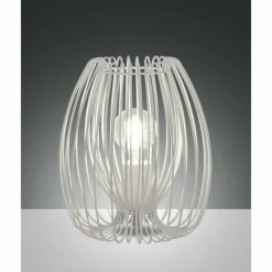 Lampes Vintages & Rétros-Luminaires Fabas Luce Lampe de table Fabas Luce Camp Blanc, 1 lumière