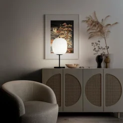 Luminaires Fabas Luce Lampe de table Fabas Luce Domizia Noir, 1 lumière