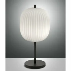 Luminaires Fabas Luce Lampe de table Fabas Luce Domizia Noir, 1 lumière