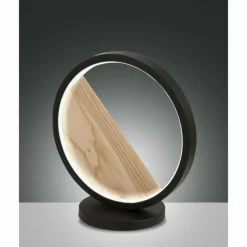 Lampes En Bois-Luminaires Fabas Luce Lampe de table Fabas Luce Pierre LED Écru, Noir, 1 lumière