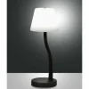 Luminaires Fabas Luce Lampe de table Fabas Luce Ibla LED Noir, 1 lumière
