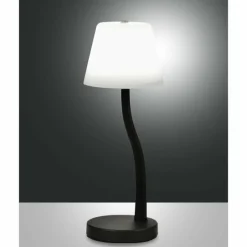 Luminaires Fabas Luce Lampe de table Fabas Luce Ibla LED Noir, 1 lumière