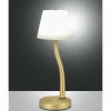 Luminaires Fabas Luce Lampe de table Fabas Luce Ibla LED Laiton, 1 lumière