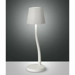 Luminaires Fabas Luce Lampe de table Fabas-Luce JUDY LED Blanc, 1 lumière