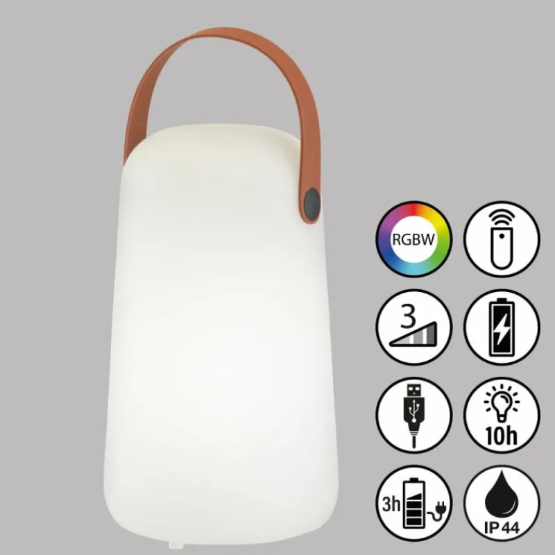 FHL easy Lampe de table Collgar LED Blanc, 1 lumière, Télécommandes, Changeur de couleurs* Lampes À Poser