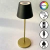 FHL easy Lampe de table Cosenza 2.0 LED Noir, 1 lumière, Changeur de couleurs* Lampes À Poser