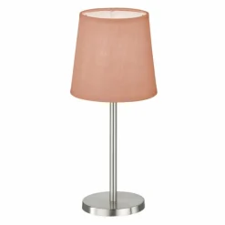 Lampes En Tissu-FHL easy Lampe de table Eve Nickel mat, 1 lumière