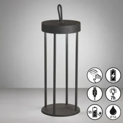 FHL easy Lampe de table Kante LED Noir, 1 lumière* Éclairage Led