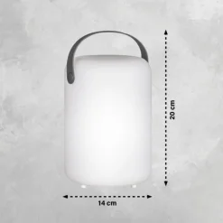 FHL easy Lampe de table Orno LED Blanc, 1 lumière, Télécommandes, Changeur de couleurs* Éclairage Led