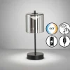 Suspension Verre Fumé-FHL easy Lampe de table Riva LED Noir, 1 lumière