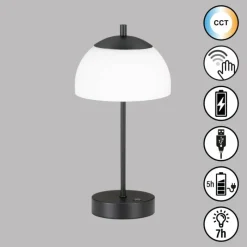 FHL easy Lampe de table Riva LED Noir, 1 lumière