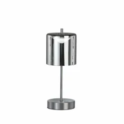 Suspension Verre Fumé-FHL easy Lampe de table Riva LED Nickel mat, 1 lumière