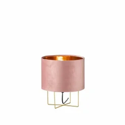 Lampes En Tissu-Luminaires Fischer & Honsel Lampe de table Fischer & Honsel Aura Rouge, 1 lumière