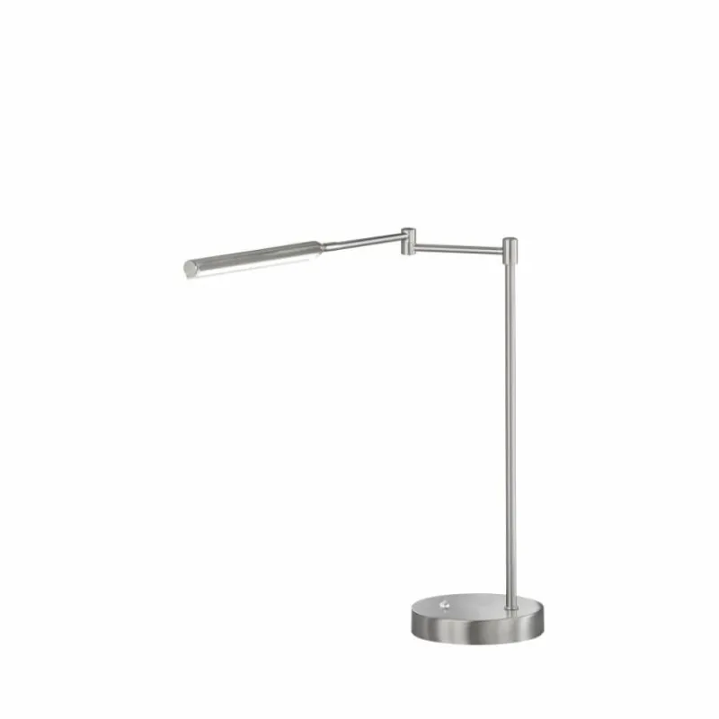 Luminaires Fischer & Honsel Lampe de table Fischer & Honsel Nami LED Nickel mat, 1 lumière* Lampes À Poser
