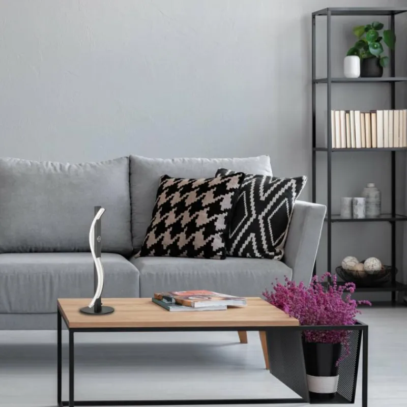 Luminaires Fischer & Honsel Lampe de table Fischer & Honsel Bridge LED Noir, 1 lumière* Éclairage Led