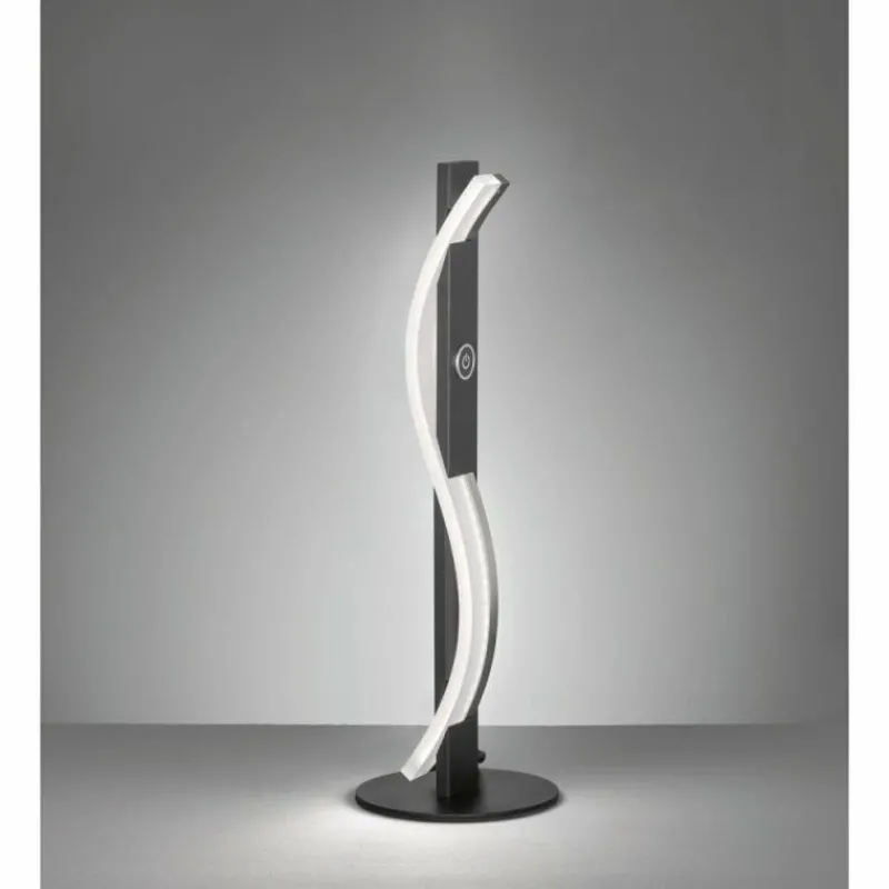 Luminaires Fischer & Honsel Lampe de table Fischer & Honsel Bridge LED Noir, 1 lumière* Éclairage Led