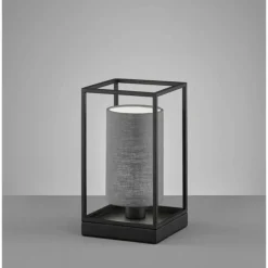 Lampes En Tissu-Luminaires Fischer & Honsel Lampe de table Fischer & Honsel Gilli Noir, 1 lumière