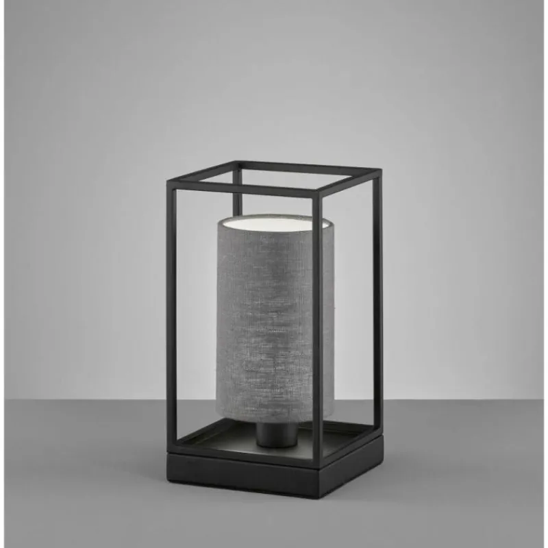 Lampes En Tissu-Luminaires Fischer & Honsel Lampe de table Fischer & Honsel Gilli Noir, 1 lumière