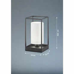 Lampes En Tissu-Luminaires Fischer & Honsel Lampe de table Fischer & Honsel Gilli Noir, 1 lumière