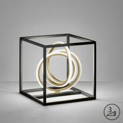 Luminaires Fischer & Honsel Lampe de table Fischer & Honsel Gisi LED Noir, 1 lumière* Éclairage Led