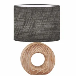 Lampes En Tissu-Luminaires Fischer & Honsel Lampe de table Fischer & Honsel Hanke Couleur bois, 1 lumière