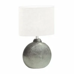 Lampes En Tissu-Luminaires Fischer & Honsel Lampe de table Fischer & Honsel Tobse Argenté, 1 lumière