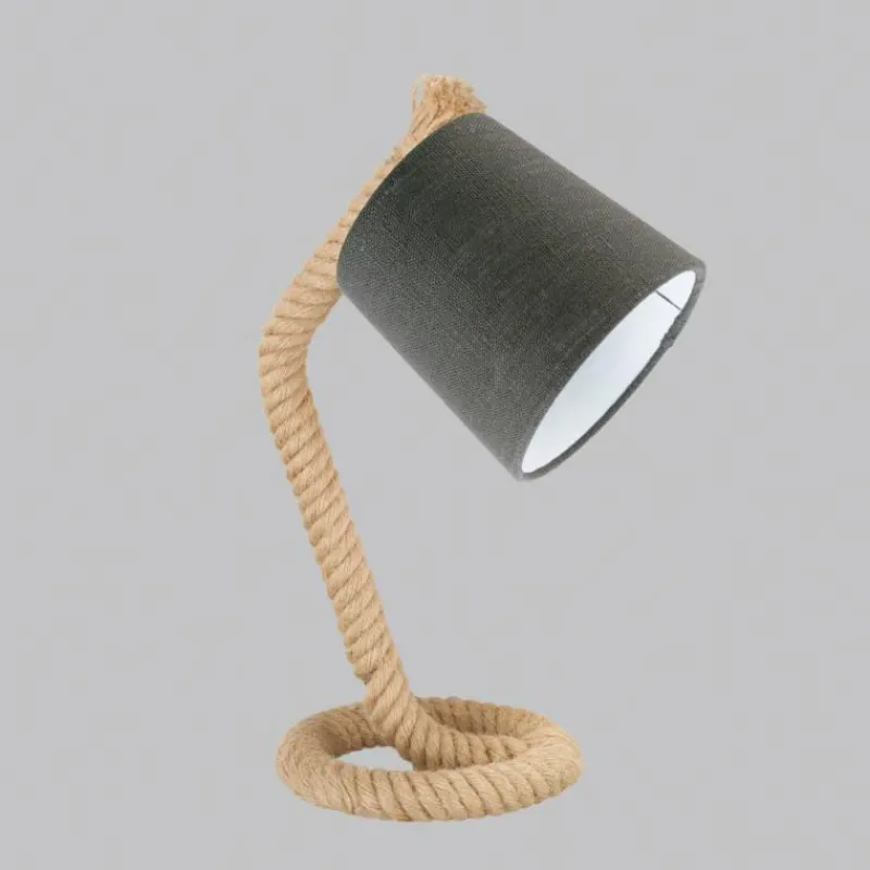 Lampes En Tissu-Luminaires Fischer & Honsel Lampe de table Fischer & Honsel Yara Écru, 1 lumière