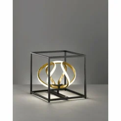 Lampes Dorées-Luminaires Fischer & Honsel Lampe de table Fischer & Honsel Gesa LED Or, Noir, 1 lumière