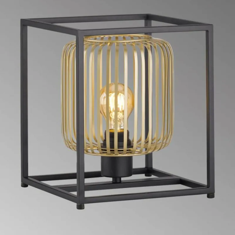 Lampes Dorées-Luminaires Fischer & Honsel Lampe de table Fischer & Honsel Caydo Noir, 1 lumière