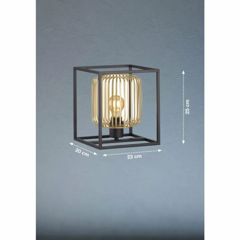 Lampes Dorées-Luminaires Fischer & Honsel Lampe de table Fischer & Honsel Caydo Noir, 1 lumière