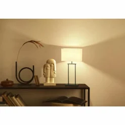 Lampes En Tissu-Luminaires Fischer & Honsel Lampe de table Fischer & Honsel Ann Noir, 1 lumière