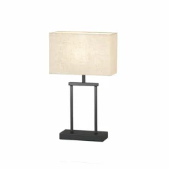 Lampes En Tissu-Luminaires Fischer & Honsel Lampe de table Fischer & Honsel Ann Noir, 1 lumière