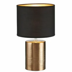 Lampes En Tissu-Luminaires Fischer & Honsel Lampe de table Fischer & Honsel Bronz Bronze, 1 lumière