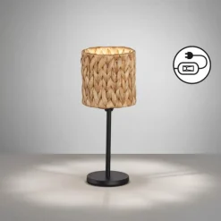 Luminaires Fischer & Honsel Lampe de table Fischer & Honsel Hyazinthe Noir, 1 lumière* Lampes À Poser