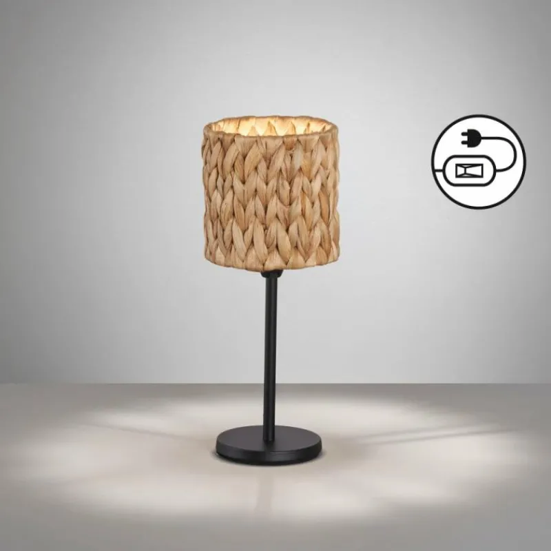 Luminaires Fischer & Honsel Lampe de table Fischer & Honsel Hyazinthe Noir, 1 lumière* Lampes À Poser