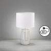 Lampes En Tissu-Luminaires Fischer & Honsel Lampe de table Fischer & Honsel Face Beige, 1 lumière