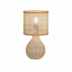 Lampes En Bois-Luminaires Fischer & Honsel Lampe de table Fischer & Honsel Nature Écru, 1 lumière