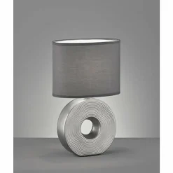 Lampes En Tissu-Luminaires Fischer & Honsel Lampe de table Fischer-Honsel Eye Argenté, 1 lumière