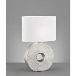 Lampes En Tissu-Luminaires Fischer & Honsel Lampe de table Fischer-Honsel Eye Argenté, 1 lumière