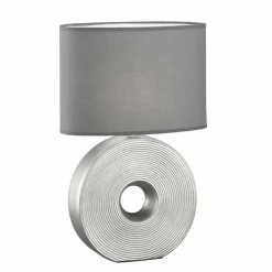 Lampes En Tissu-Luminaires Fischer & Honsel Lampe de table Fischer-Honsel Eye Argenté, 1 lumière