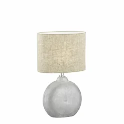 Lampes En Tissu-Luminaires Fischer & Honsel Lampe de table Fischer-Honsel Foro Argenté, 1 lumière