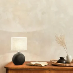 Lampes En Tissu-Luminaires Fischer & Honsel Lampe de table Fischer-Honsel Foro Noir, 1 lumière