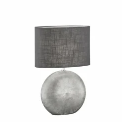 Lampes En Tissu-Luminaires Fischer & Honsel Lampe de table Fischer-Honsel Foro Argenté, 1 lumière