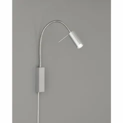 Luminaires Fischer & Honsel Lampe de table Fischer-Honsel River LED Nickel mat, 1 lumière* Éclairage Led