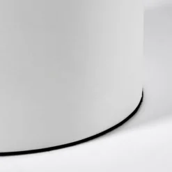 hofstein Lampe de table Flawil Nickel mat, Blanc, 1 lumière