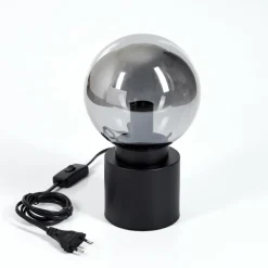 hofstein Lampe de table Flawil Noir, 1 lumière