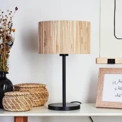 Luminaires Scandinaves-hofstein Lampe de table Fleuriot Noir, 1 lumière